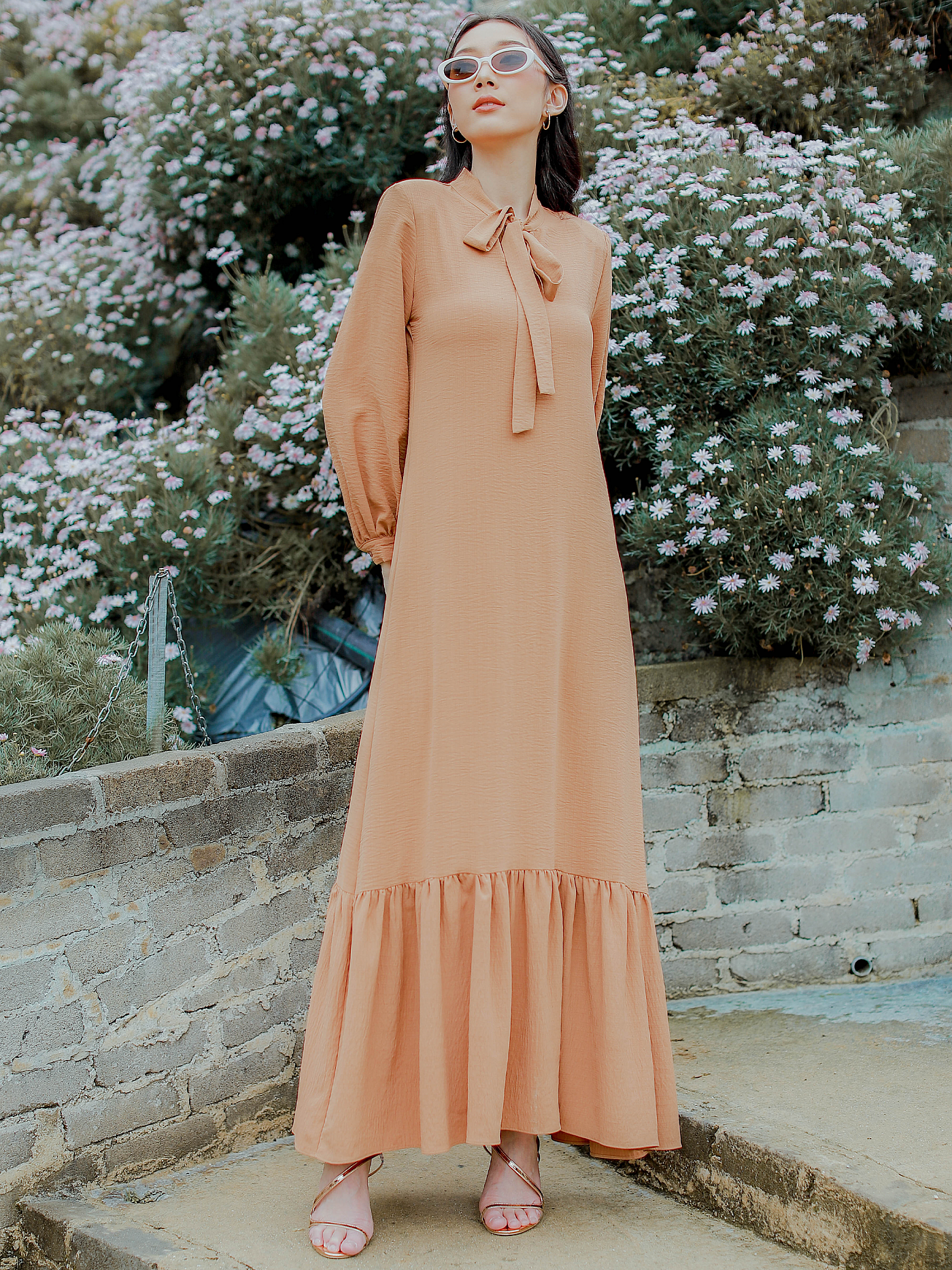 VELISAA DRESS - CARAMEL